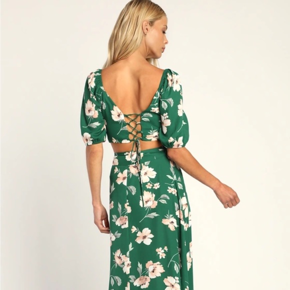 Lulu’s Floral Top and Maxi Skirt Set - Picture 3 of 4